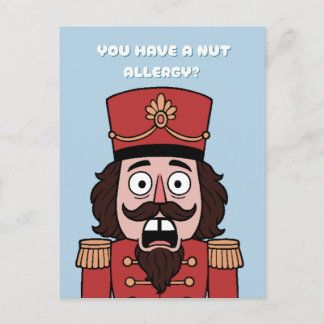 You Have a nut Allergy? Christmas Inbjudan Vykort