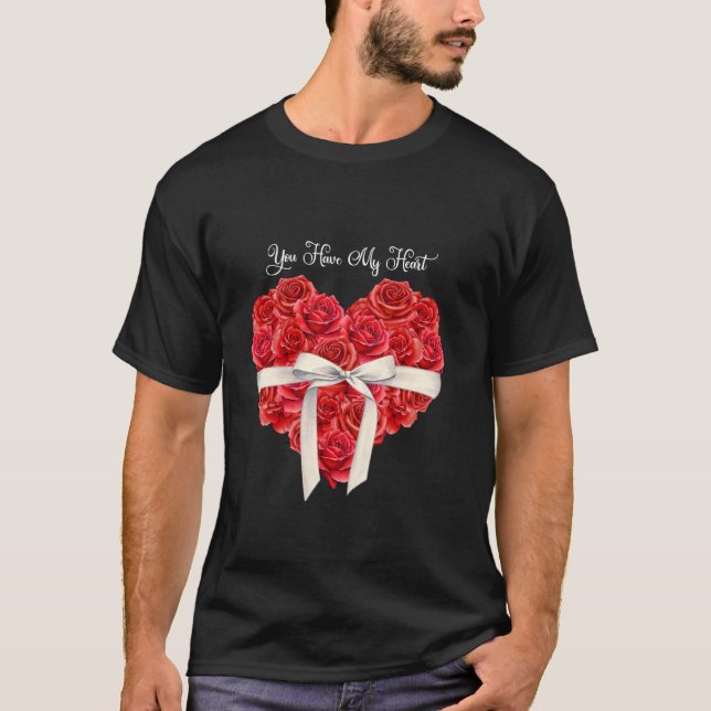 You Have My Heart Red Valentines Day T Shirt (Framsida)