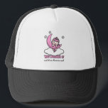 You imagine it and it can become real keps<br><div class="desc">Cute pink unicorn on a pink moon and white cloud. Slogan: You imagine it and it can become real. 
You may have to try hard,  but you can make it happen. 
Good luck,  little unicorn. I believe in you!</div>