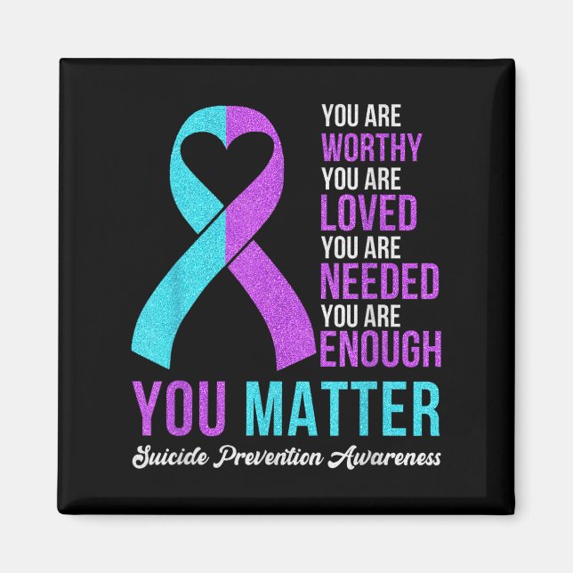 You Kindness Be Kind Suicide Prevention Awareness  Magnet (Framsidan)