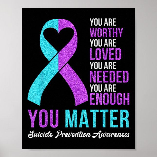 You Kindness Be Kind Suicide Prevention Awareness  Poster (Framsidan)