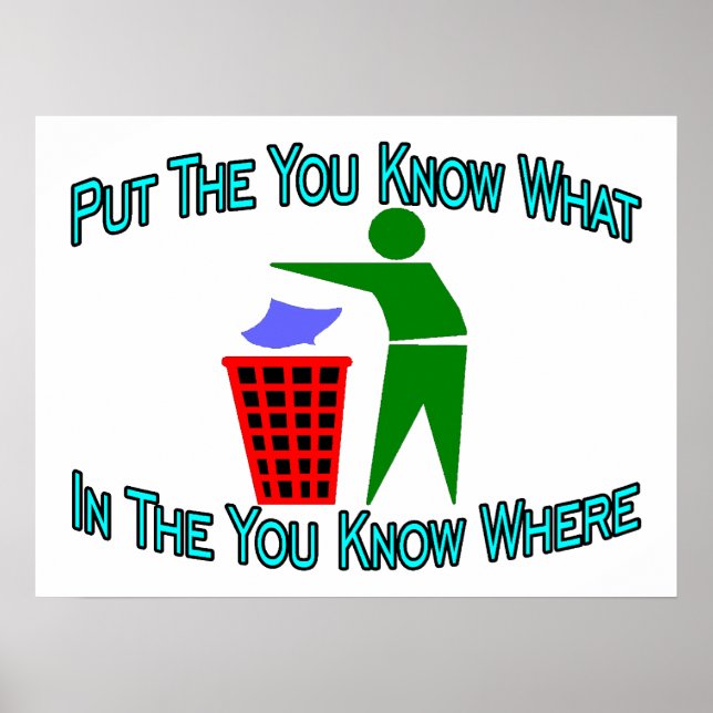 You Know What You Know Where Trash Can Poster (Framsidan)