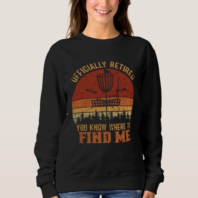 You know where to find me Frisbee Player Disc Golf T Shirt (Framsida)