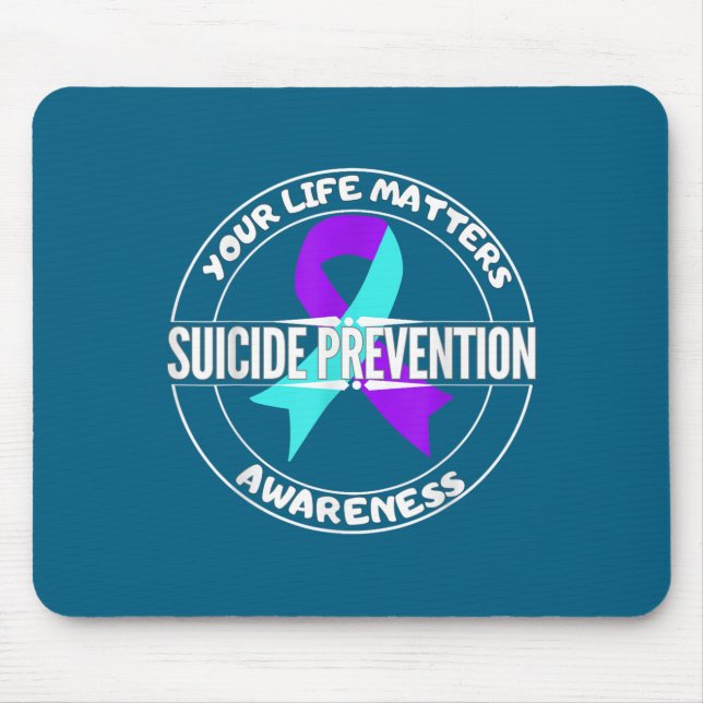 You Life S Suicide Prevention Awareness Teal Purpl Musmatta (Framsidan)