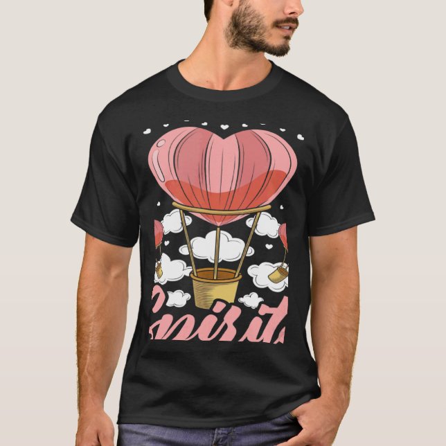You Lift My Spirits Aeronaut Balloonist Hot Air Ba T Shirt (Framsida)