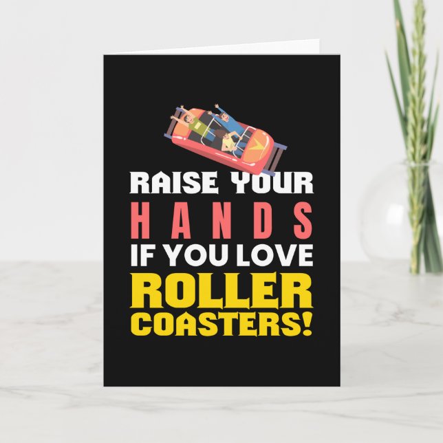 You Love Rollercoasters Amusement Park Kort (Framsida)