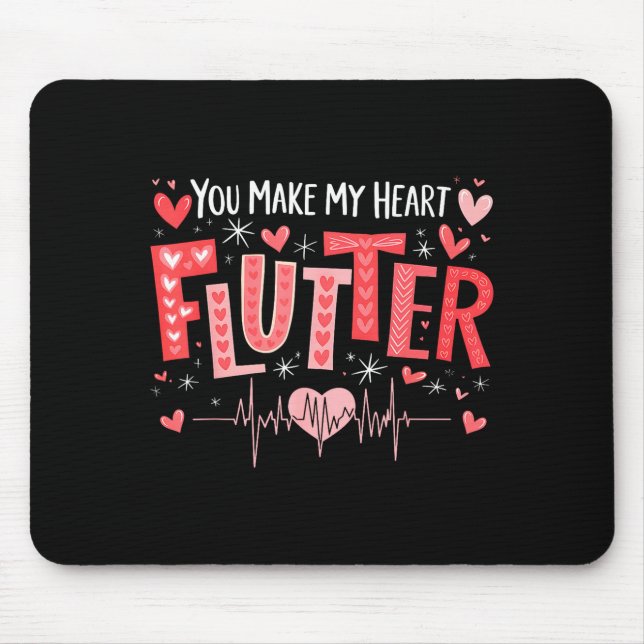 You Make My Heart Flutter Cardiac Nurse Valentine  Musmatta (Framsidan)