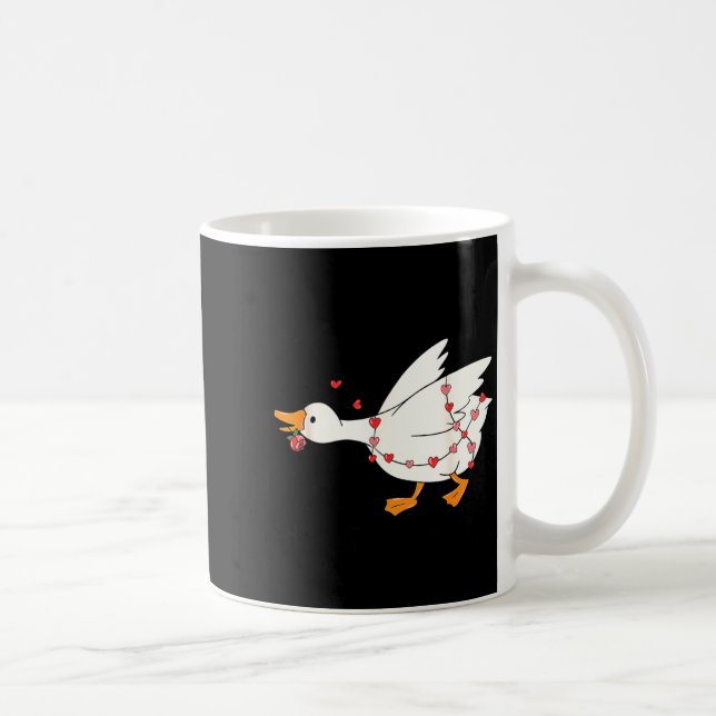 You Make My Heart Go Honk Goose Valentine  Kaffemugg (Höger)