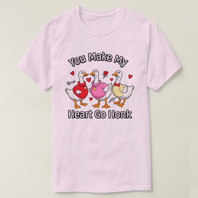 You make my heart go honk T-shirts (Design framsida)