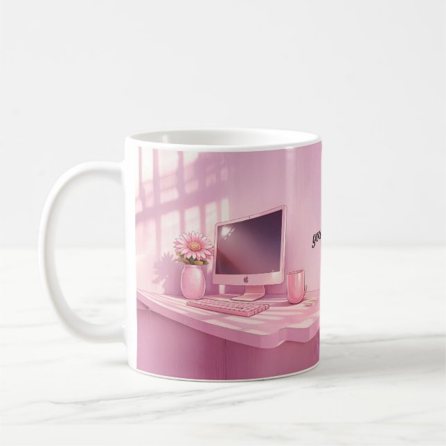 you make  my heart go oops! 💗 mug kaffemugg (Vänster)