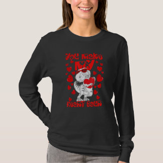 You Make My Heart Saur Cute rex Dinosaur Valentine T Shirt