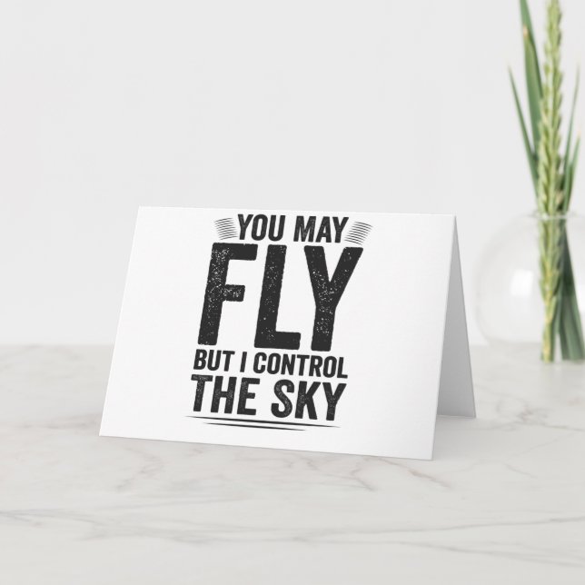 You May Fly But I Controll The Sky Air Traffic Kort (Framsida)