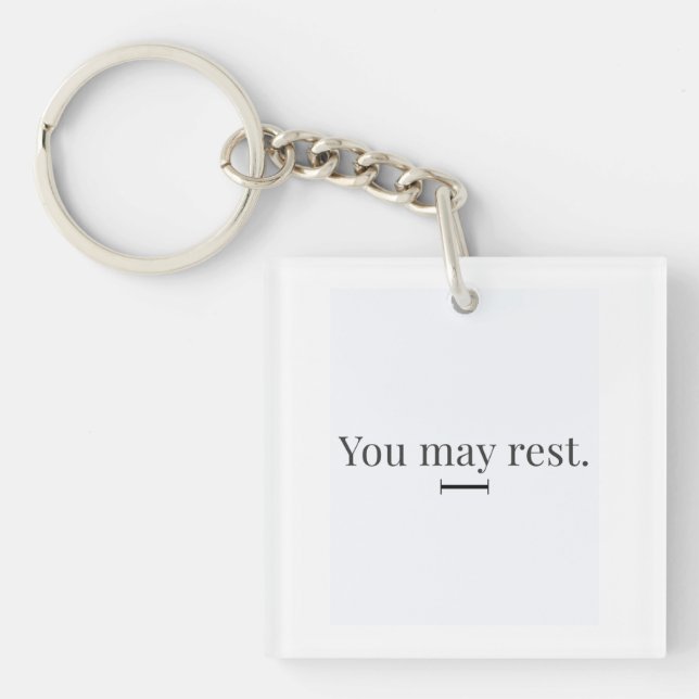 "You May Rest" Keychain (Framsidan)