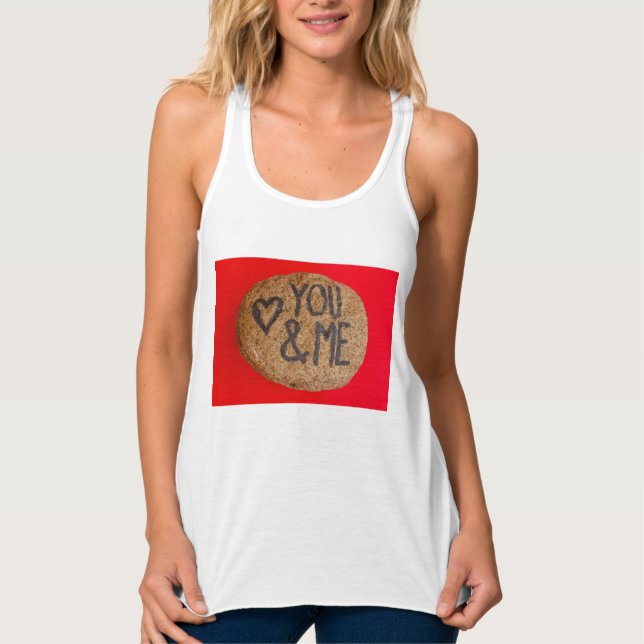 YOU&ME Canvas Flowy Racerback Tank Top Linne Med Racerback (Framsida)