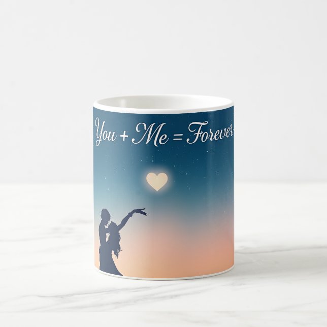 You + Me = Forever Mug Kaffemugg (Center)