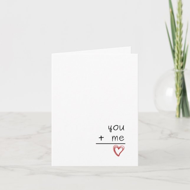 You + Me Greeting Card Kort (Framsida)