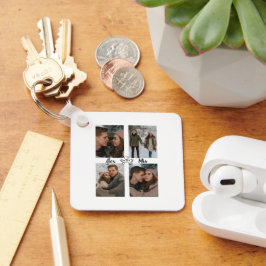 You & Me Keychain Multiple Photos Personalized Nyckelring