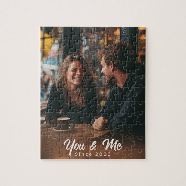 You & Me – Personlig Foto Kärlek Pussel (Vertikal)