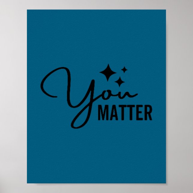 You Mental Health Awareness Month Suicide Preventi Poster (Framsidan)