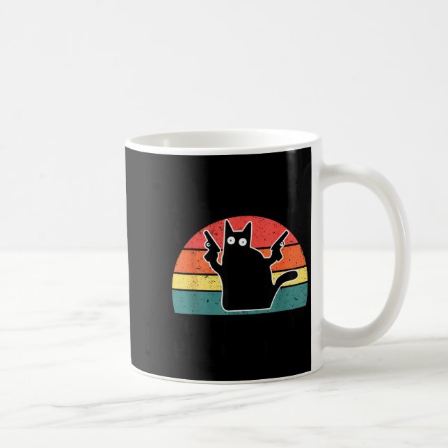 You Mess With The Meow Meow You Get This Peow Peow Kaffemugg (Höger)