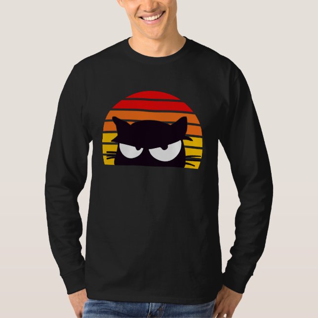 You Okay Hun  Meme Retro Cat Kitty Sunset T Shirt (Framsida)