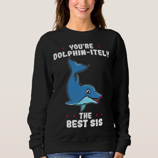 You re Dolphin itely The Best Sis Siblings Day Dol T Shirt (Framsida)