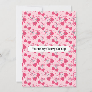 You’re My Cherry On Top Greeting Card | Cute Cherr Julkort