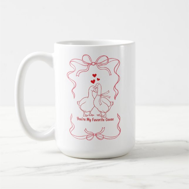 You’re My Favorite Goose Cute Love Mug Kaffemugg (Vänster)