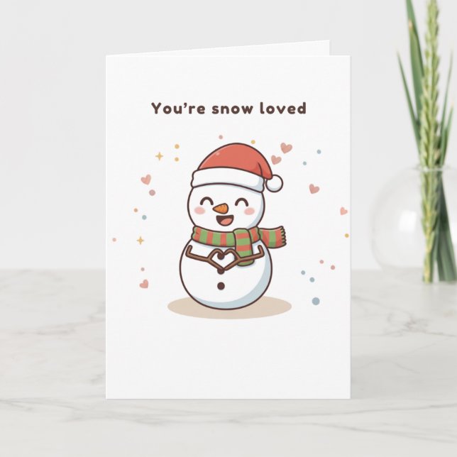 You’re Snow Loved Cute Puchi Dōshi Card Kort (Framsida)
