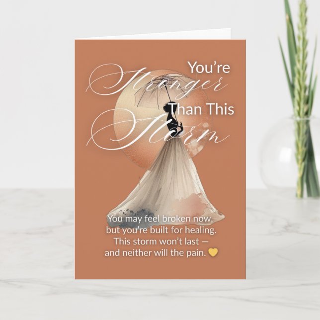 You’re Stronger Than This Storm | Greeting Card Kort (Framsida)