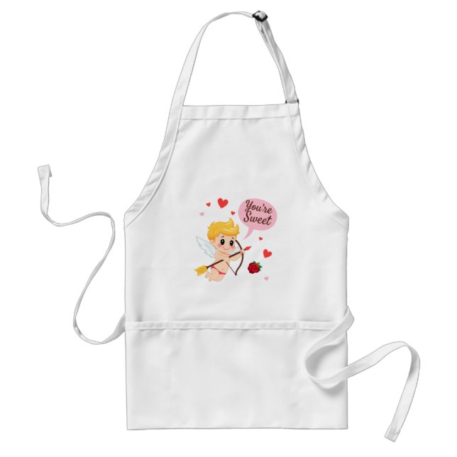 “You’re Sweet” Cupid Apron Förkläde (Framsidan)