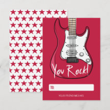 You Rock Kids Klassrumsvalentinekort