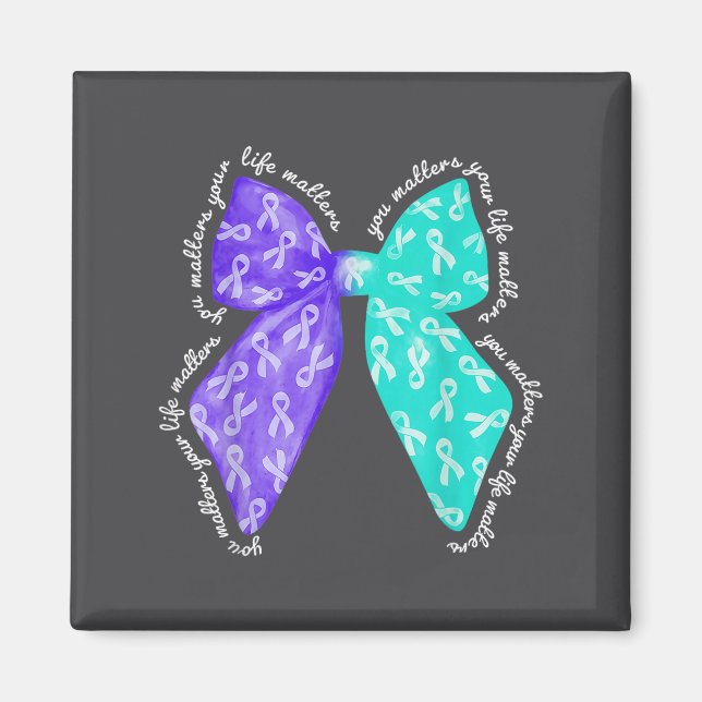 You S Your Life S Suicide Prevention Awareness  Magnet (Framsidan)