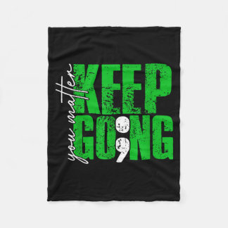 You Semicolon Mental Health Awareness Keep Going Fleecefilt