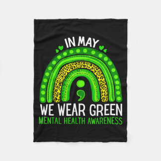 You Semicolon Mental Health Awareness Men Women Fleecefilt