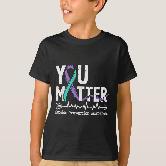 You Semicolon Suicide Prevention Awareness Week  T Shirt (Framsida)