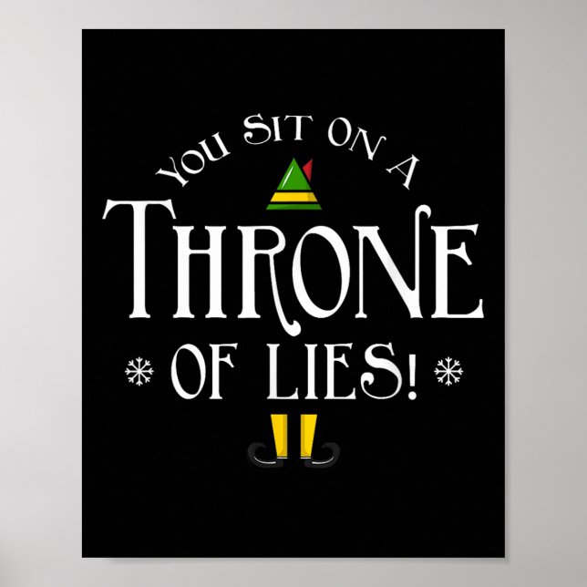 You Sit On A Throne Of Lies! Funny Christmas Fake  Poster (Framsidan)