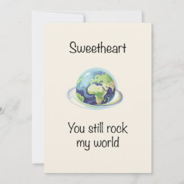 You Still Rock My World Valentine Postcard Julkort