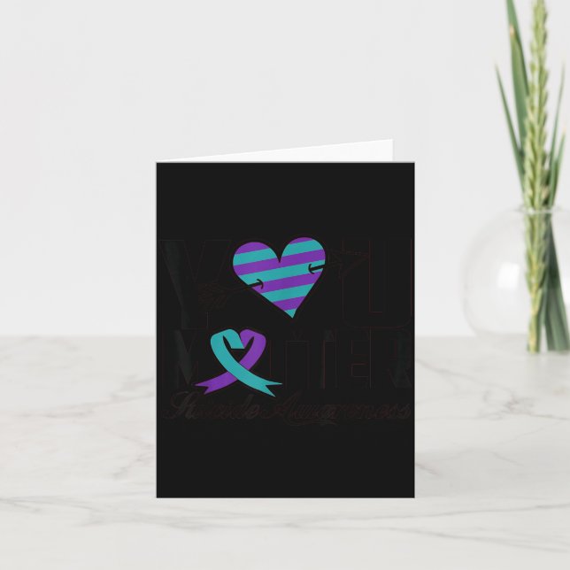 You Suicide Awareness Mental Health Message  Kort (Framsida)