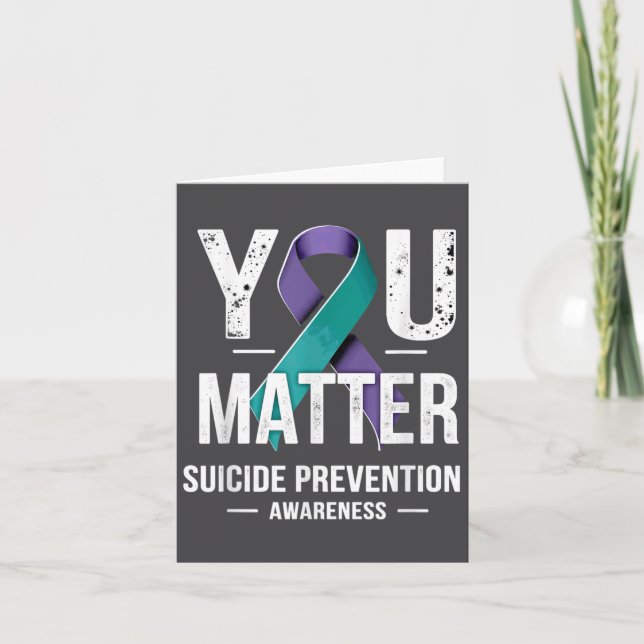 You Suicide Prevention Awareness  Kort (Framsida)