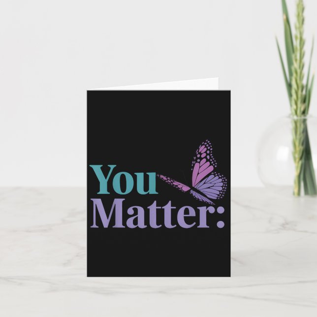 You Suicide Prevention Awareness Mental Health  Kort (Framsida)