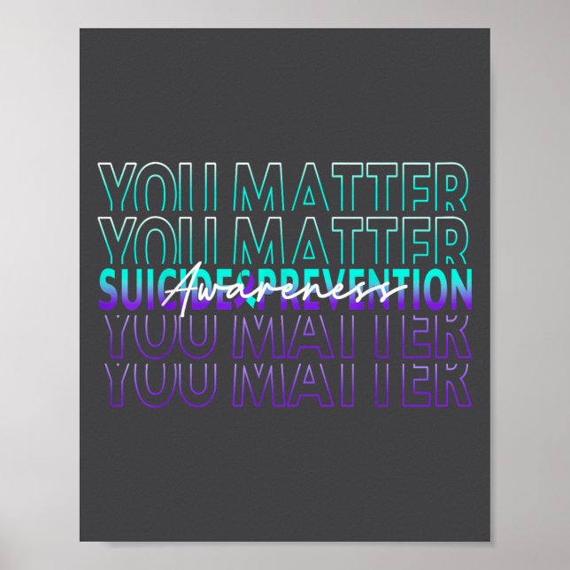 You Suicide Prevention Awareness Mental Health Mon Poster (Framsidan)