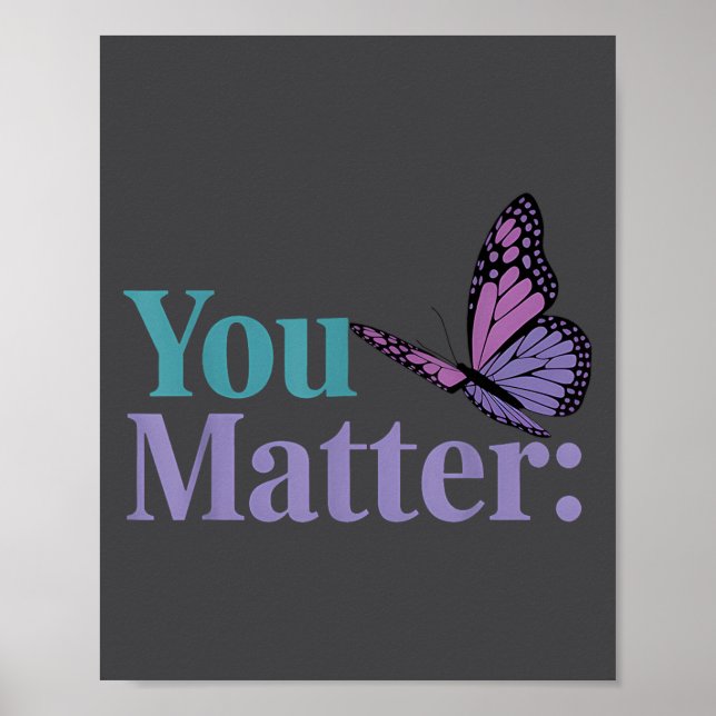 You Suicide Prevention Awareness Mental Health  Poster (Framsidan)