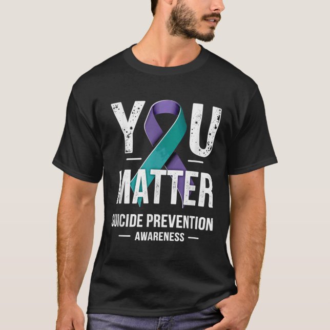 You Suicide Prevention Awareness  T Shirt (Framsida)