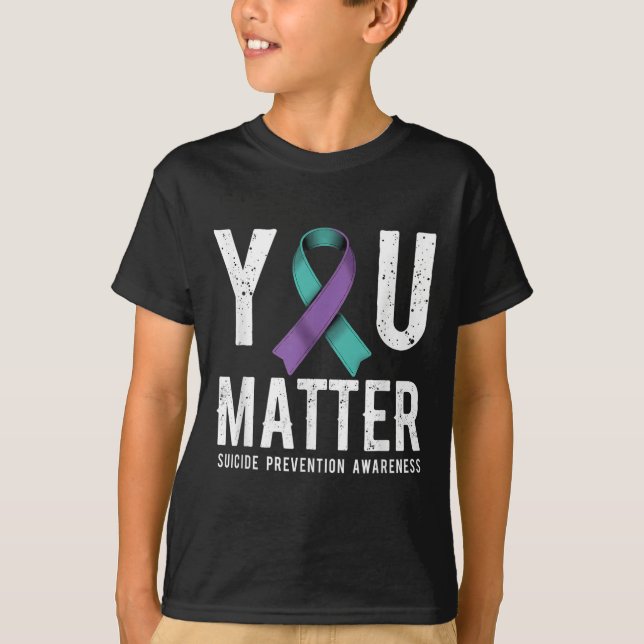 You Suicide Prevention Awareness  T Shirt (Framsida)