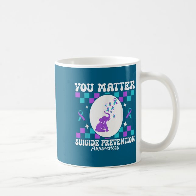You Suicide Prevention Awareness Women  Kaffemugg (Höger)