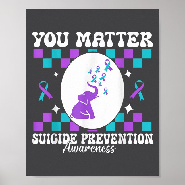 You Suicide Prevention Awareness Women  Poster (Framsidan)