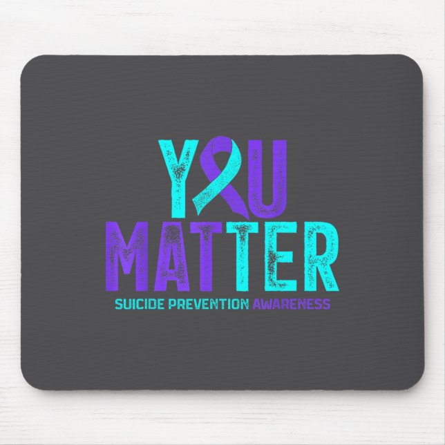 You - Suicide Prevention Teal Purple Awareness Rib Musmatta (Framsidan)