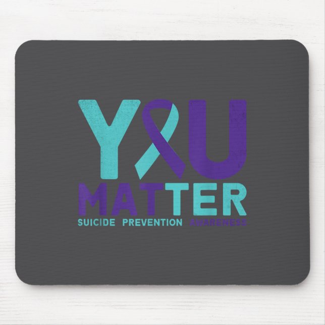 You - Suicide Prevention Teal Purple Awareness Rib Musmatta (Framsidan)