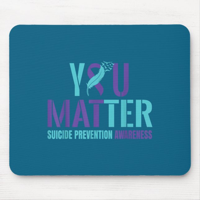 You - Suicide Prevention Teal Purple Awareness Rib Musmatta (Framsidan)